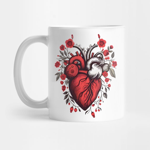 Graphic Printed heart design by Printashopus